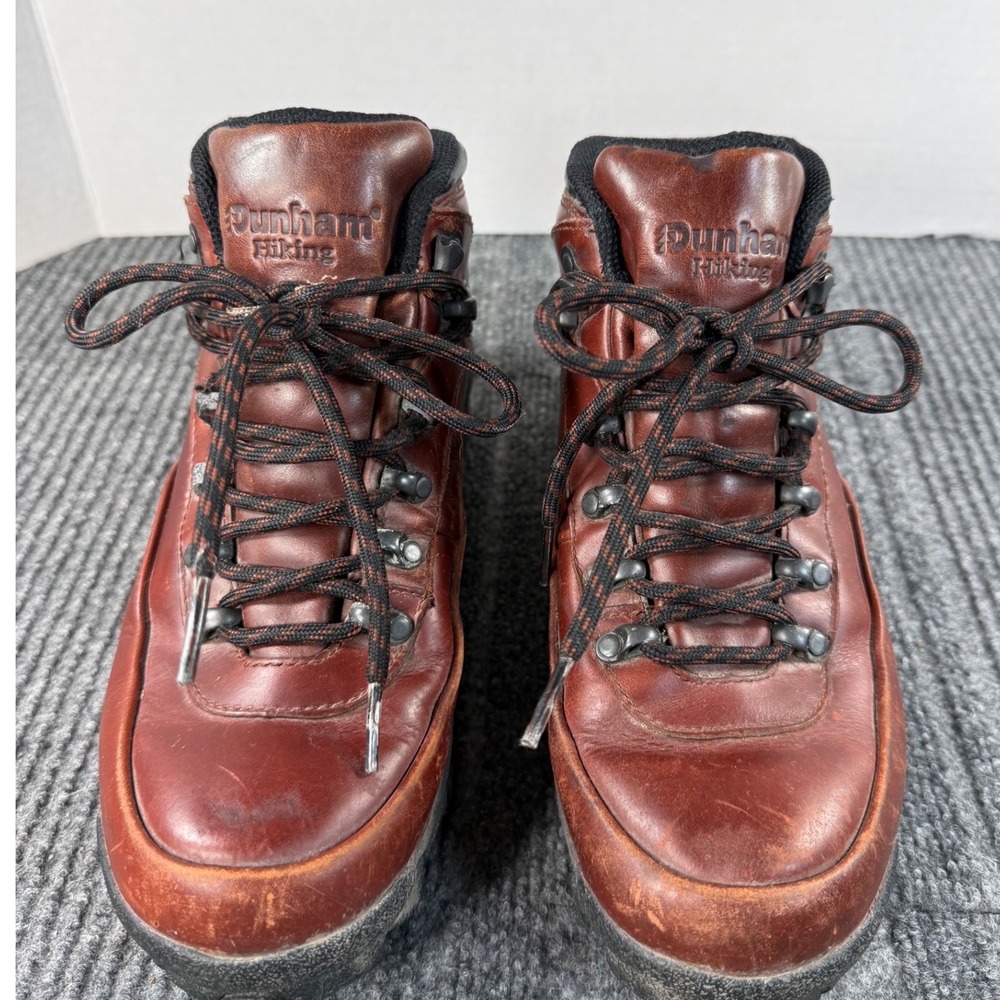 Dunham Hiking Boots Mens 7D Brown Leather Waterproof Abzorb Mid Top 5750BR